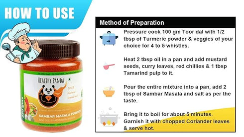 HEALTHY PANDA Authentic South Indian Sambar Masala